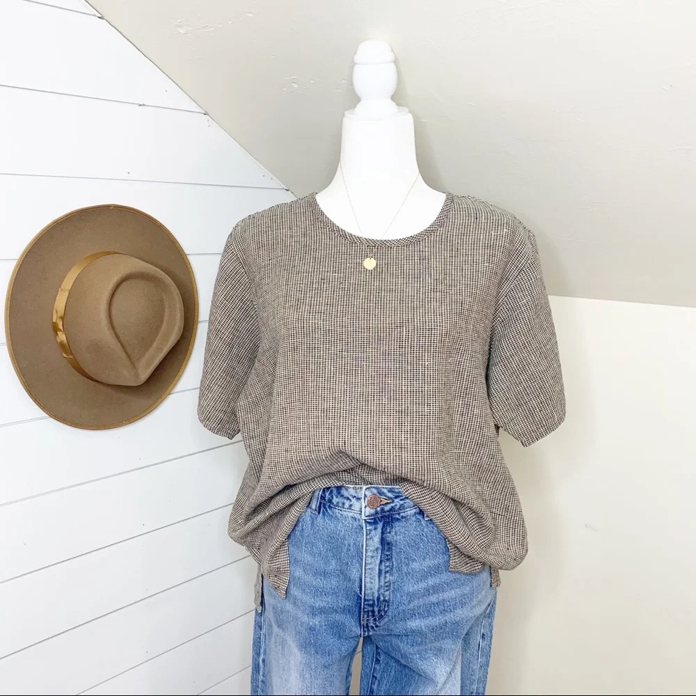 FLAX boxy linen shirt size S - Picture 1 of 10